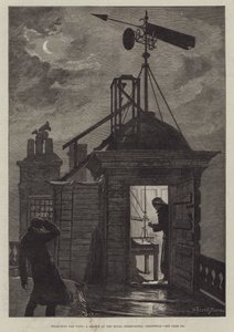 De wind meten, een schets bij het Koninklijk Observatorium, Greenwich door William Bazett Murray